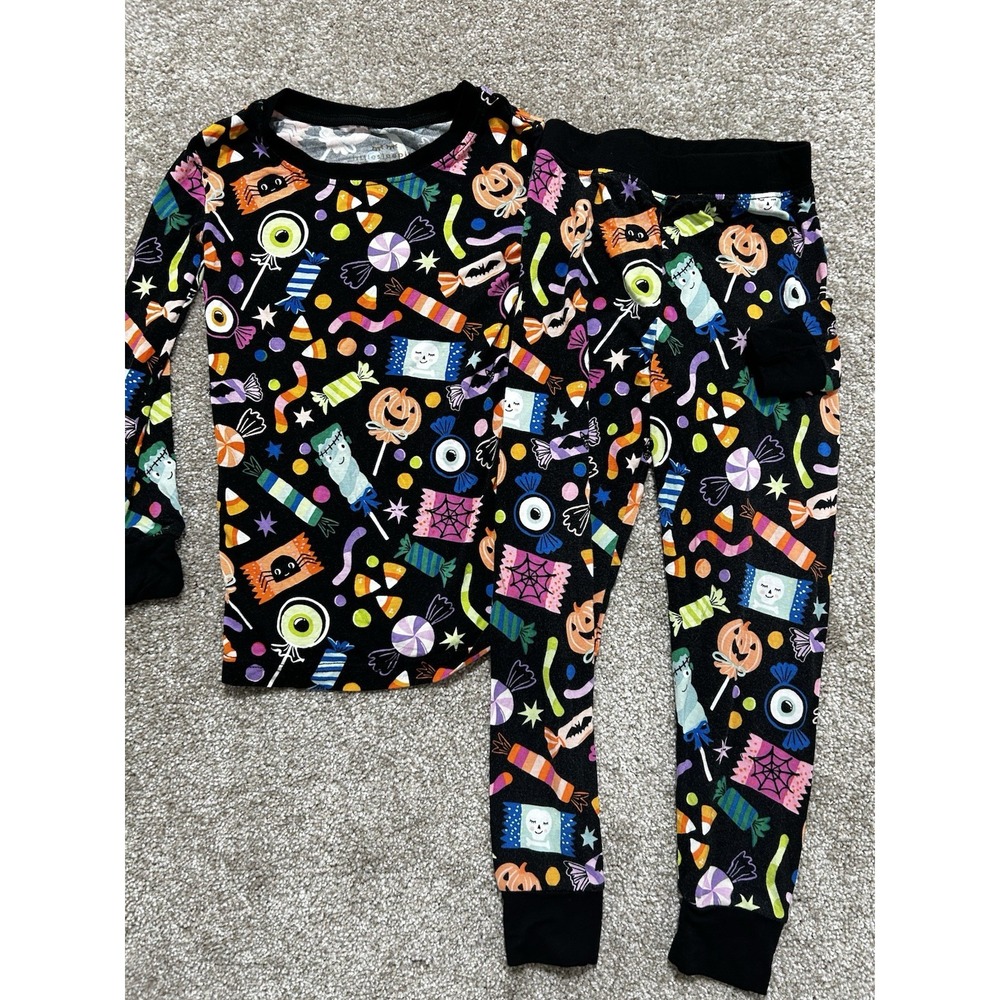 Little Sleepies Halloween Haul Bamboo Pajamas 2 Piece Toddler Size 3T